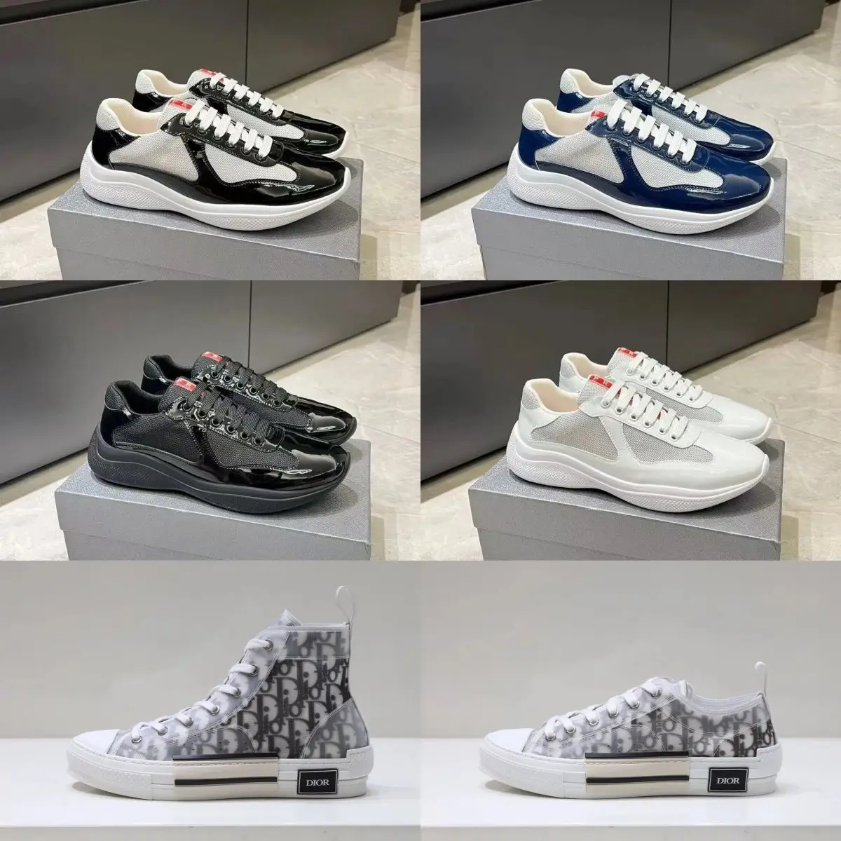 PRADA Linea Rossa Sneakers & DIOR B30 Sneakers