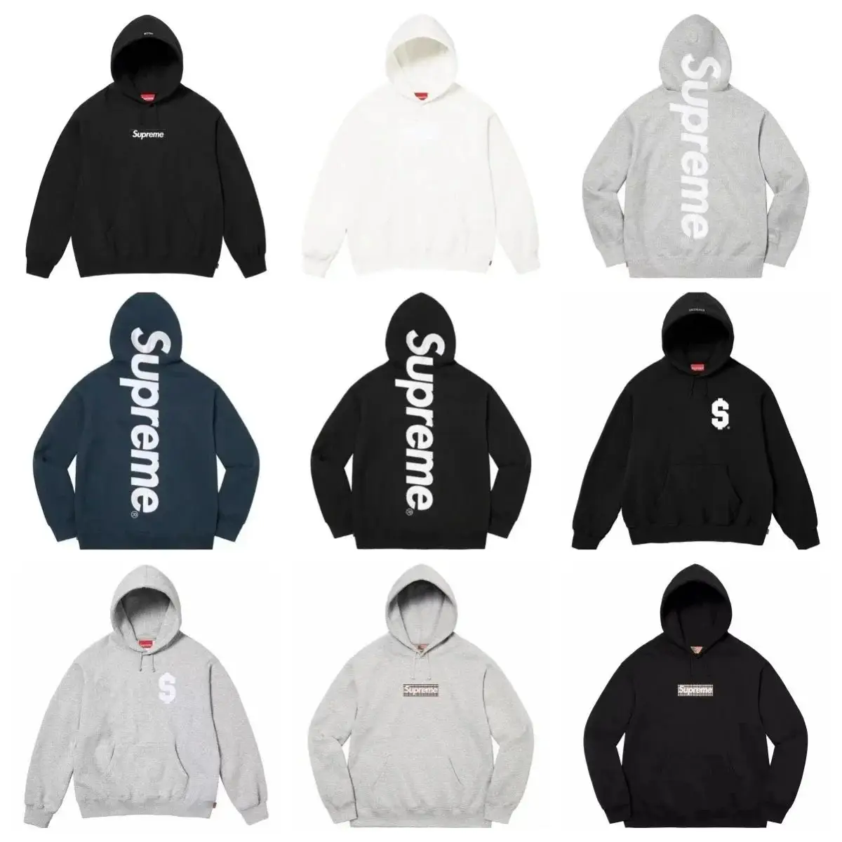 Supreme Box Logo/Wordmark Hoodie [32 styles] 2